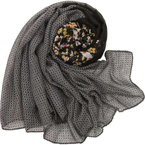 2020 New Design Brand Scarf Women Fashion Print Viscose Spring Winter Warm Geometric Scarves Hijab Lady Pashmina Foulard Bandana