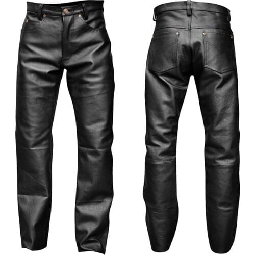 Summer Mens Business Slim Fit Stretchy Black Faux Leather Pants Male Elastic Tight Trousers PU Leather Shiny Pencil Pants