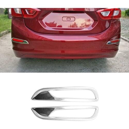 For Chevrolet Cruze 2017 Car ABS Rear Fog Light Lamps Frame Cover Protective Trim
