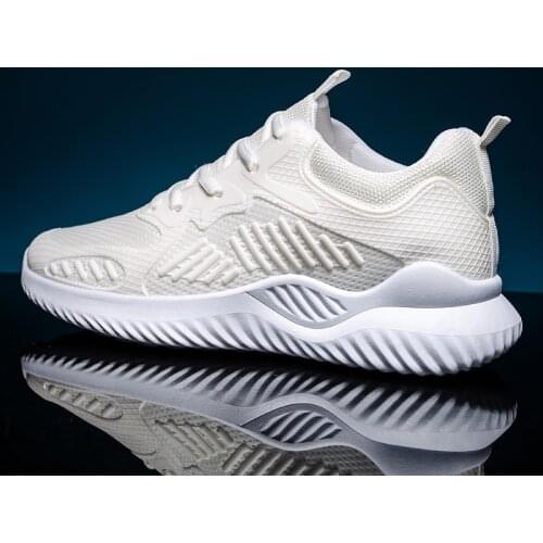 JZJX DLMYU Men's White Sneakers