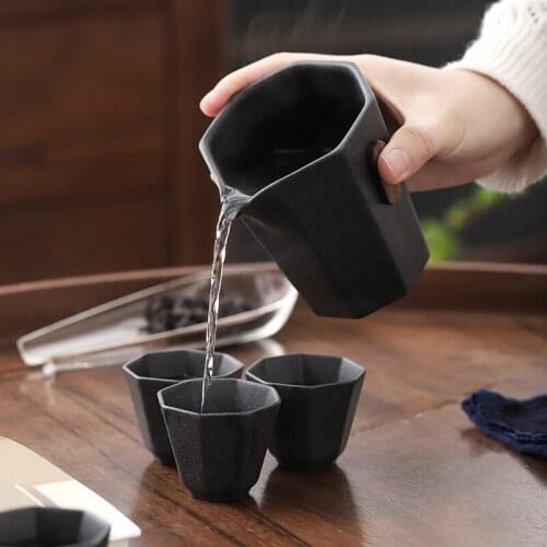 Ceramic teapots gaiwan teacups chinese teaware portable travel tea sets with travel bag Free shipping