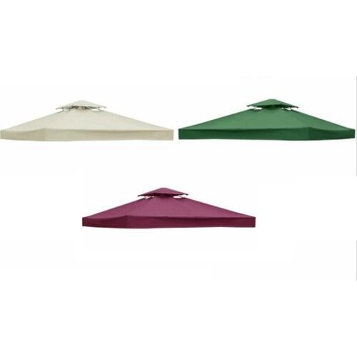 Square Replacement Canopy Gazebo Top Sun Shelter Shade For Summer - Waterproof & UV Protection - Choose Colors