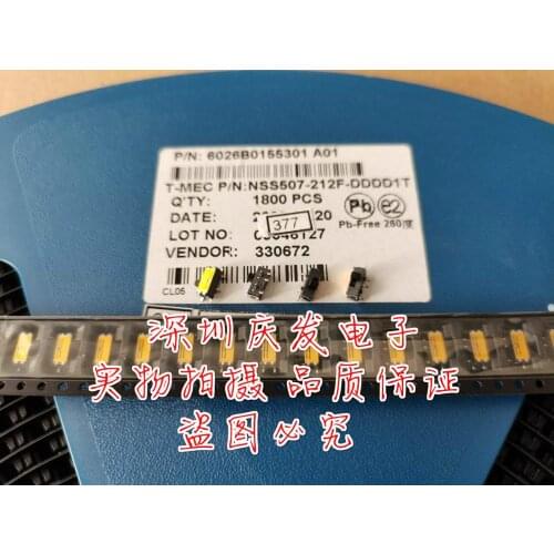 Original new 100% NSS507-212F toggle switch 3pin straight insertion thick body handle height 1.5mm sliding