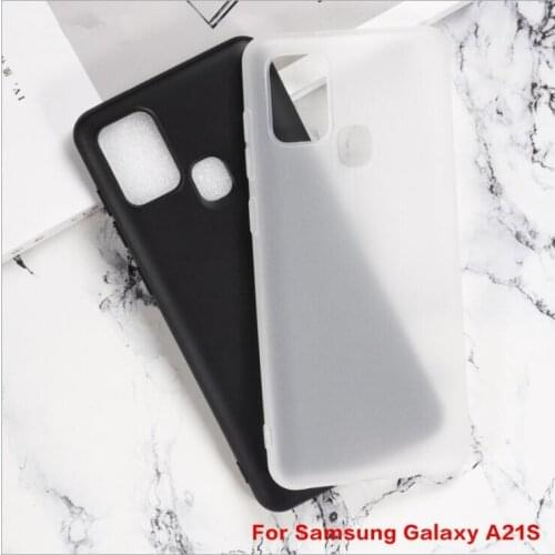 For Samsung Galaxy A21S Case Anti-knock Soft TPU Case For Samsung Galaxy A21S Anti Skid Silicone Protection Back Cover Capa