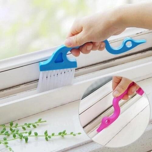 Swan Shape Window Groove Cleaning Brush Scraper Brush Sill Crevice Cleaner Household Cleaning Brush Wheel Kitch Tool