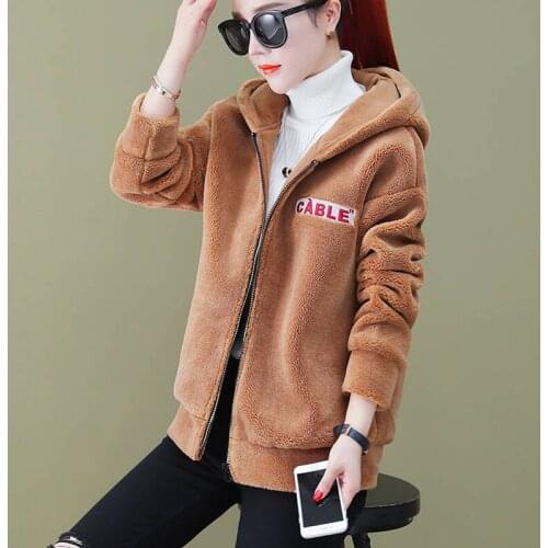 Drawstring Hoodie Women Winter Warm Hoodies Long Sleeve Sweatshirts Black White Hoodie For Women Zipper Coat Jackets 9918
