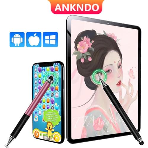 Universal 2 in 1 Stylus Pen Drawing Tablet Capacitive Screen Caneta Touch Pen for Mobile Android Phone Smart Pencil Accessories