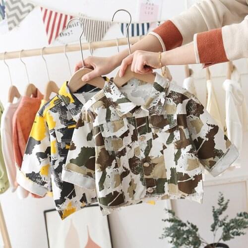 2021 Children Jackets Autumn Spring Kids Outerwear Coats Camouflage for Boys Baby Boys Windbreaker Toddler Coat Kids Clothing