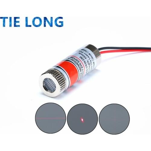 High Quality Red Line Laser Module 5mW 650nm Focus Adjustable Laser Head 5V Industrial Grade P0.05