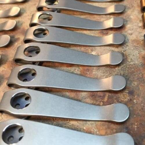 Top Quality Titanium Pocket Knife Clip Kydex Back Clips C10 Back For C81 Waist C11 Clips Clip Design 3-hole Knife Folding Q1Q7