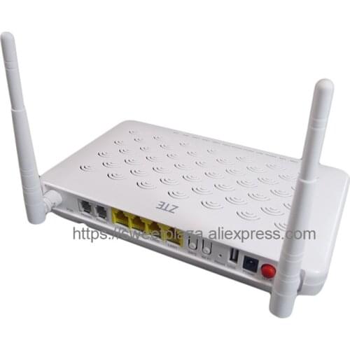 ZTE ZXHN F660 GPON ONT of 4 GE LAN 2 phone ports 5 DBI antennas WIFI,SC/APC green input, English V5.2