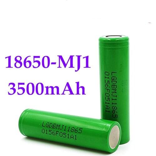 1-10PCS 100% New 18650 Battery 3.7v 3500mah INR18650 MJ1 18650 20A Discharge for Rechargeable Li-ion Batteria