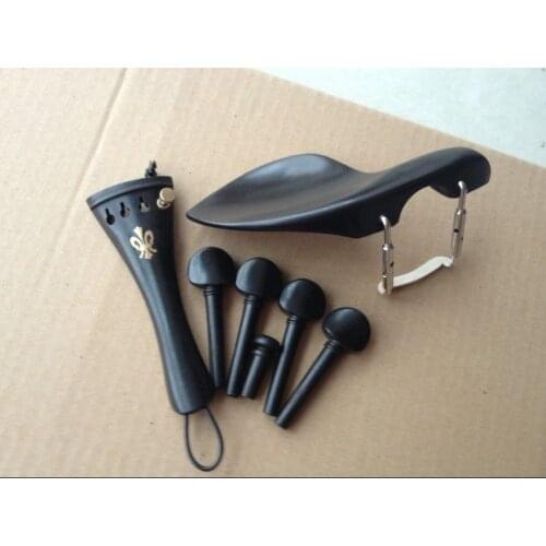 1set ebony violin 4/4 part,inlaid Tailpiece,perfect workmanship