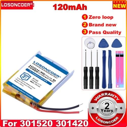 1pc 120mAh 301420 3.7V 301520 301420 compound lithium battery MP3 Bluetooth headset small toys battery