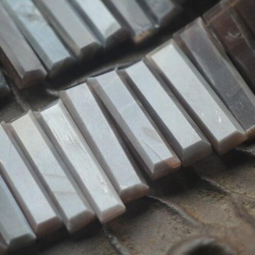 10 Pcs,Finest Quality,Natural Coffee Color Moonstone Smooth rectangle Shape Briolettes,15-35mm