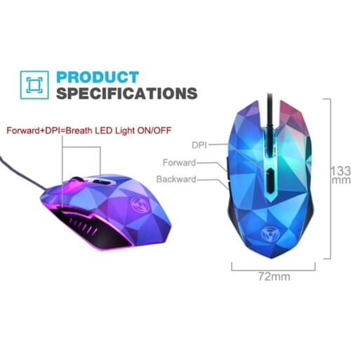 3200DPI Gaming Mouse 7 Circular Breathing LED Light Optical Ergonomic PC Computer Mouse For Laptop Desktop Gamer Mice Dropship