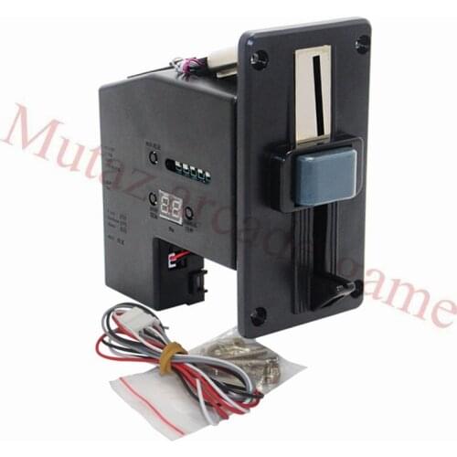 6 values programmable CPU Multi Coin Acceptor Coin mech for Vending Machine Arcade operated games