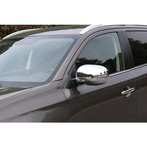 ABS Chrome Rearview mirror cover Trim/Rearview mirror Decoration for Mitsubishi Outlander 2013-2018 Car styling