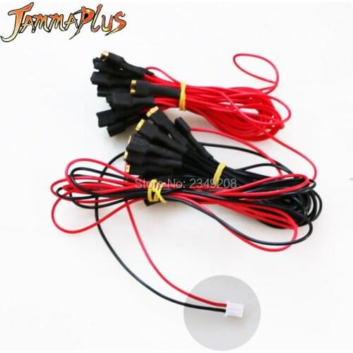 Arcade illuminate push button cable 5V/ 12v led lamp cable 6.3mm terminal and 2Pin wire harness