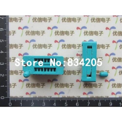Free shipping 14P locking IC socket Chip base narrow-body connector