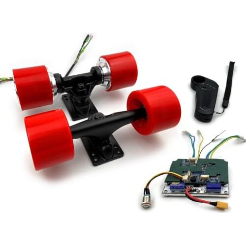 Electric Skateboard Brushless Hub Motor Kit DIY Child E-board Electric 4-wheel Skateboard Dual Drive Conversion Kit With Remote