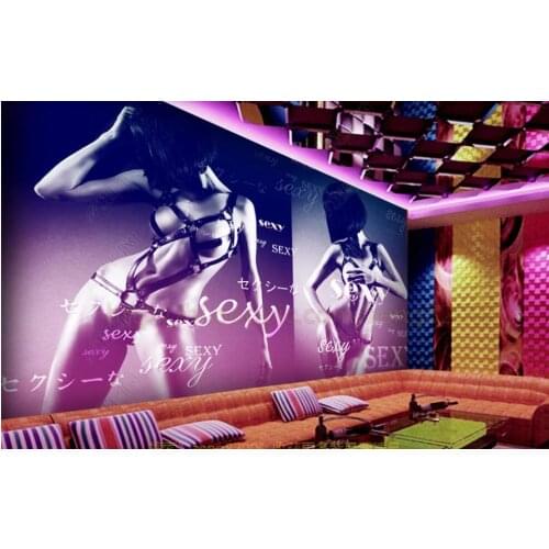 Custom photo mural 3d wallpaper Sexy beauty dancer with colorful breasts home decor living room wallpaper for walls 3 d