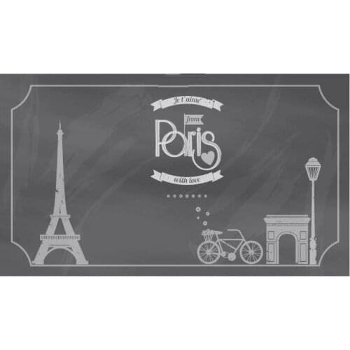Custom PHOTOCALL PIZARRA PARIS TORRE EIFFELL PARA BODAS Y CELEBRACIONES Eiffel Tower Bike background wedding photo backdrop