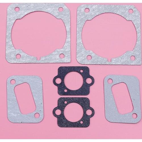 Cylinder Muffler Carburetor Gasket Set For Husqvarna 340 345 350 346XP Garden Tool Chainsaw Replacement Spare Part