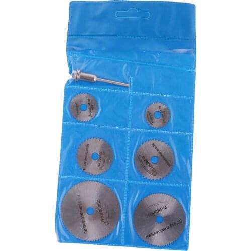 6Pcs Mini HSS Circular Saw Blades New Portable Rotary Tool Disc Set Mini Drill Rotary Tool Cutting Blade Accessories Sliver