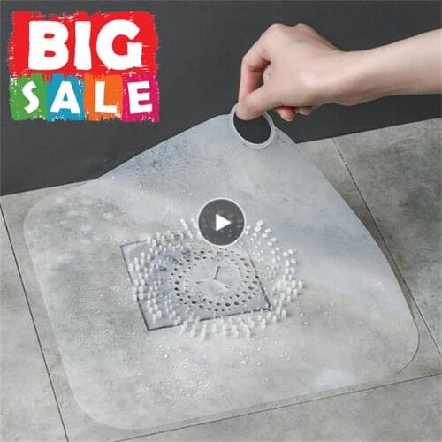 Floor Drain Cover Anti Clogging Silicone Filter Screen Household Floor Drain Pad For Kitchen Bathroom Sink Hair Stopper Bathroom