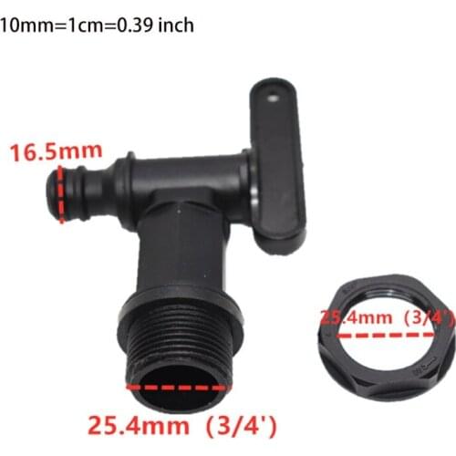 Garden Hose Quick Connect 3/4 Inch Garden IBC Tank Container Barrel Joint Exhaust Faucet Connection Adapter Plastic