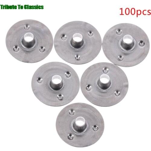 100Pcs Durable Waxed Candles Making Metal Wick Sustainers Carry Holders Tabs Tool Craft DIY 12.5mm