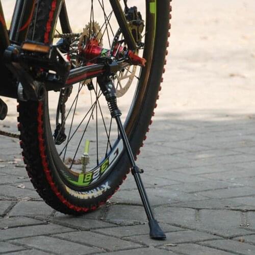 Adjustable Bicycle Kickstand Black Mountain Bike MTB Aluminum Side Rear Kick Stand Bicycle Accessories