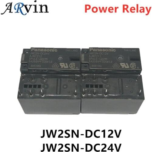 5A 12V 24V DC Power Relay 8Pin JW2SN-DC24V JW2SN DC24V AJW7212 JW2SN-DC12V JW2SN DC12V AJW7211 JW2SN-DC48V