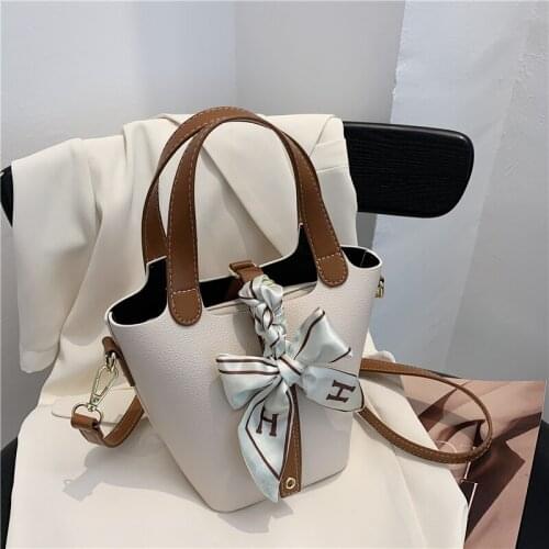 Burminsa Ribbon Bucket Mini Purses And Handbags For Women Brand Designer Basket Tote Luxury Ladies Shoulder Crossbody Bags 2021