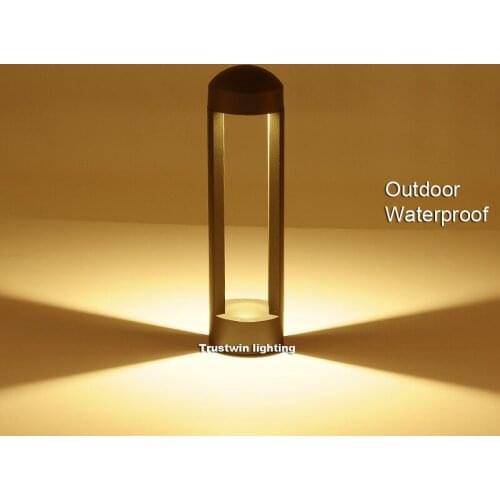 2 piece/lot Garden Yard column light outdoor LED Lawn lamp 2 ray garden light waterproof pole rod light Landscape outdoor lamp