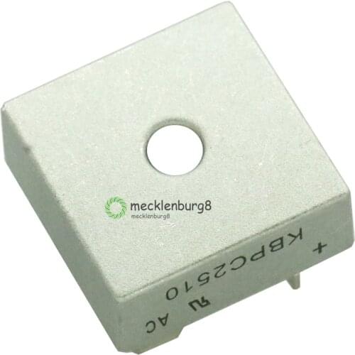 10 pieces. KBPC2510 1000 V 25A diode bridge rectifier single phase bridge rectifier new arrival