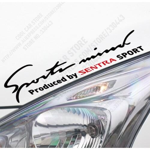 2 Pieces Customization Sports mind Car Covers Car Stickers Decal Car-Styling For nissan sentra b17 car accessories