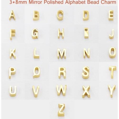 26Pcs Mix 26 English letters Charms for DIY Necklace Bracelets Pendants Jewelry Making Beads Connector Accessories Charms
