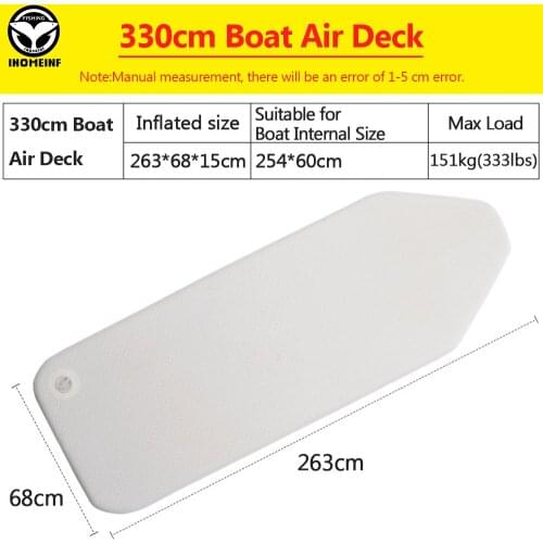 330cm PVC Wear-resistant Inflatable Deck Drop Stitch Foldable Inflatable Boat Bottom Air Deck