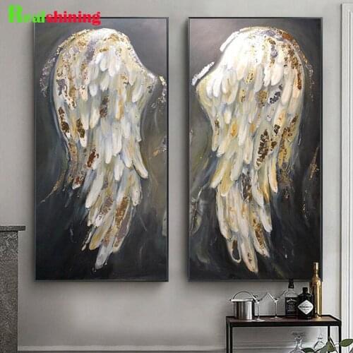 Large Abstract Wings Diamond Embroidery Full Square Round 5D Diy Diamond Painting Wall Art Picture N1746
