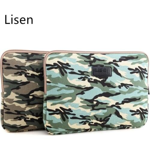 2020 New Brand Lisen Camouflage Sleeve Case Laptop Bag 11,12,13,14,15,15.6 inch,Bag For ipad 9.7" For MacBook Air Pro,DropShip