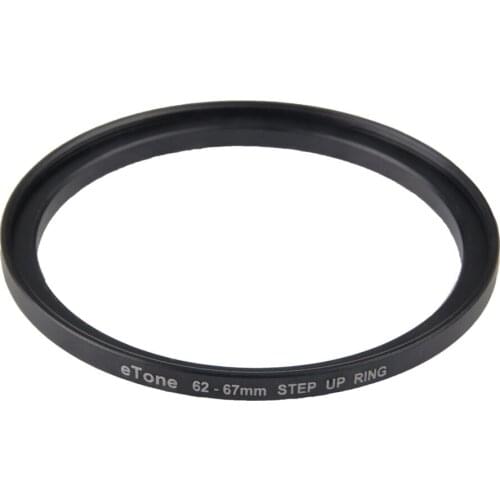 ETone 62-67mm Step Up Metal Lens Adapter Filter Ring 62mm Lens to 67mm Accessory