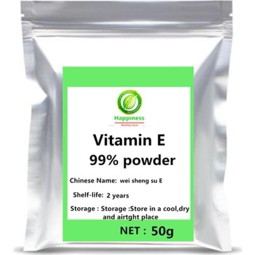 Hot sale 99%Vitamin E Acetate D-alpha tocopherol Acetate powder 1pc festival supplement sequins for face Elastic skin Anti-aging