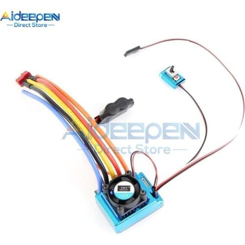 120A ESC Inductive Brushless Speed Controller Support 2-3S Lithium Battery 4-9 Nickel-metal Hydride Battery For 1:10 RC Car Boat
