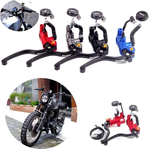 17.5mm Universal Motorcycle Brake Clutch Master Cylinder Hydraulic Pump Handle Lever for Motor Scooter Street Bike Dirt Bike ATV