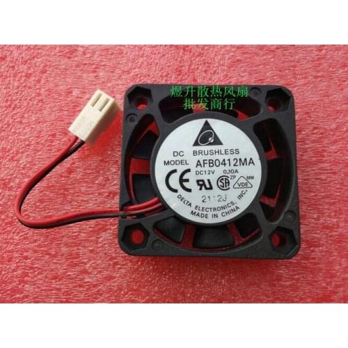 Original Delta AFB0412MA DC 12V 0.10A 4010 40*40*10MM 2-line Double Ball Bearing Cooling Fan
