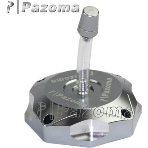 PAZOMA Hot Aluminum Titanium Gas Fuel Tank Cap Cover For Kawasaki KX85 2014-2015 KLX110L 2010-2015 KX250 2005-2008