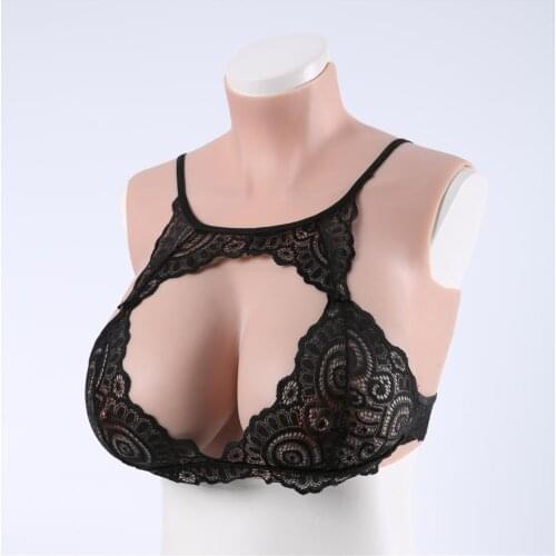 G-Cup 3500g Full Silicone Tights Rubber Bodysuit Crossdress Male to Female Transsexual Cosply Transgender Fake Silicone Breast