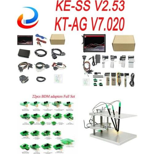 Full adapters BDM Frame For ECU Programmer Tuning Online EU Red KESS Full 2020 KTAG V5.017 KTAG V7.020 Master Chip Tuning